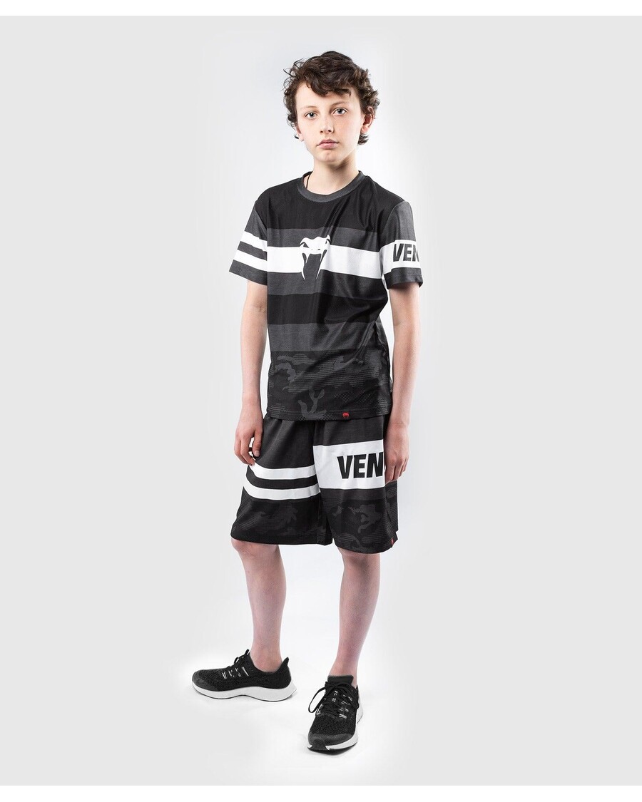 מכנסי אימון שורטטי Venum - לילדים - שחור/אפור