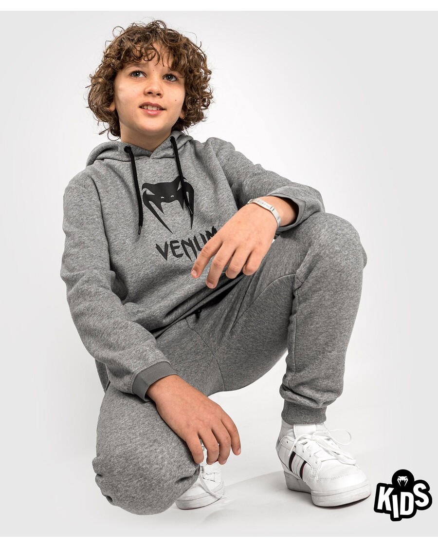 Hoodie Klasik Venum - Untuk Anak - Abu-abu Heather Muda
