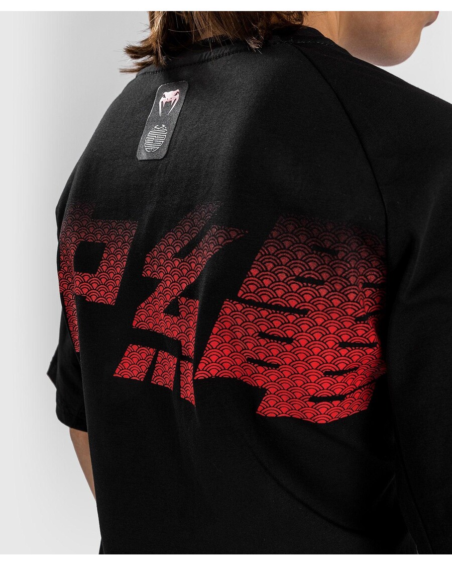 Majica Venum Okinawa 3.0 - Za Otroke - črna/rdeča