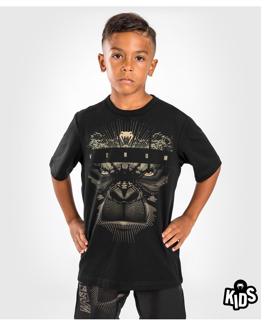 Kaos Venum Gorilla Hutan Untuk Anak - Hitam/pasir