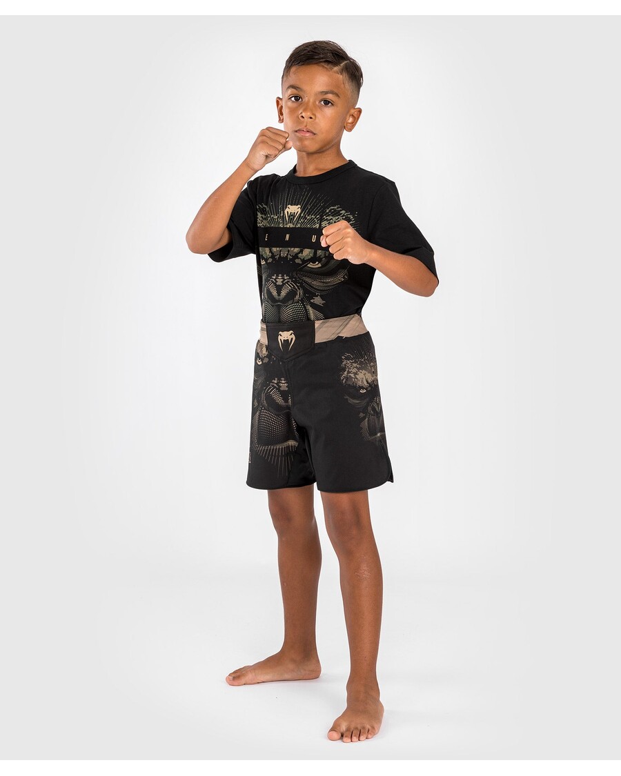 Venum Gorilla Jungle Fightshort Voor Kinderen - Zwart/zand