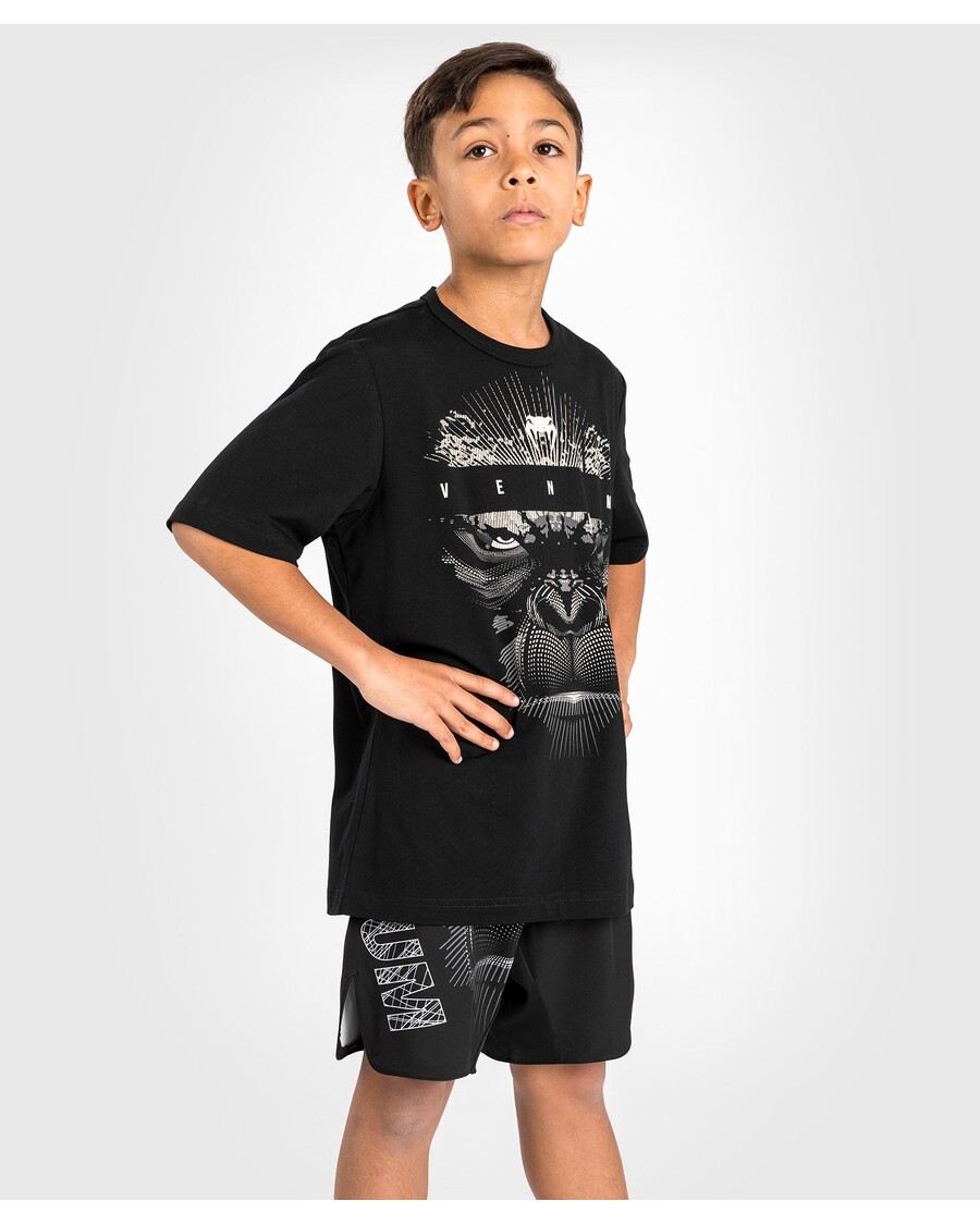 子供用 Venum ゴリラ ジャングル T シャツ - ブラック/ホワイト