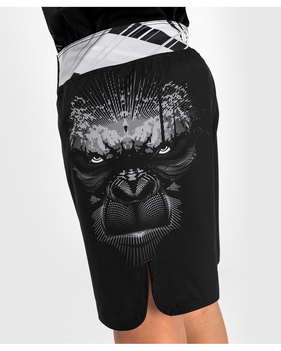 Venum ゴリラ ジャングル キッズ ファイトショーツ - ブラック/ホワイト