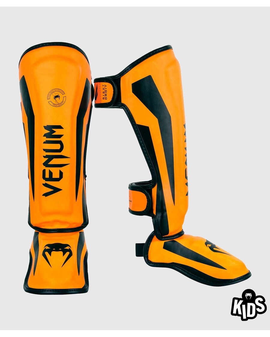 Venum Elite Protège-tibias Enfants - Exclusif - Orange Néo