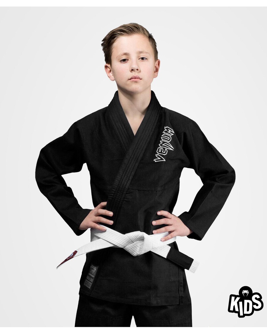 Venum Concurrent Kids BJJ Gi (ceinture Blanche Gratuite Incluse) - Noir