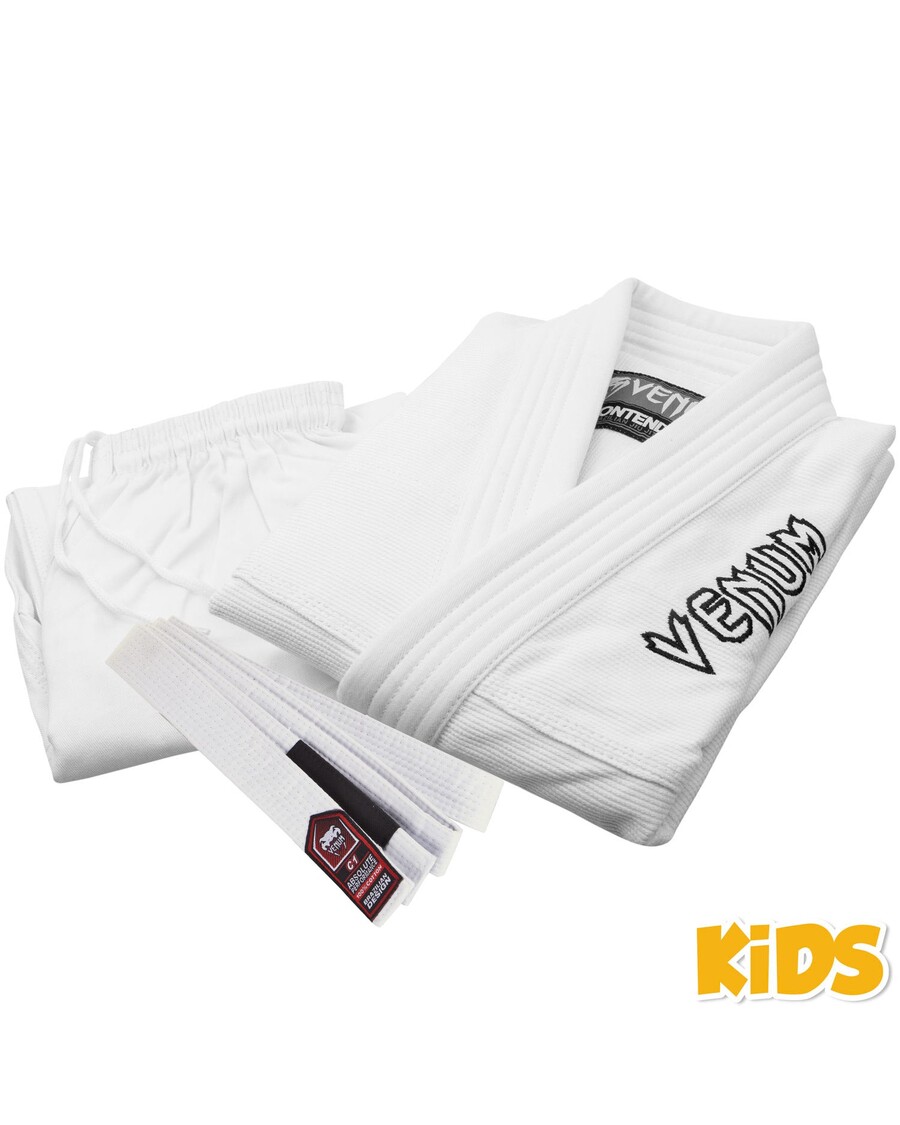 Venum Contender Bambini Bjj Gi (cintura Bianca Gratuita Inclusa) - Bianco