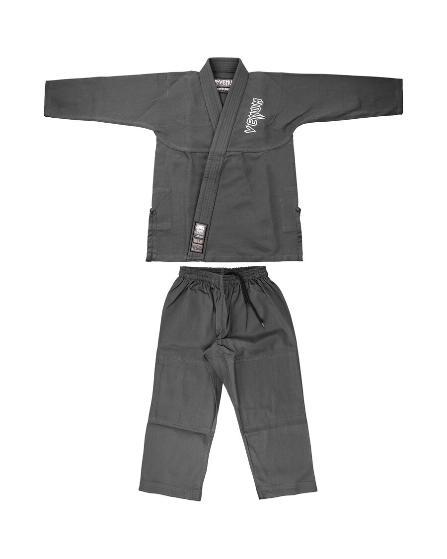 Venum Contender Kids Bjj Gi (cintura Bianca Gratuita Inclusa) - Grigio