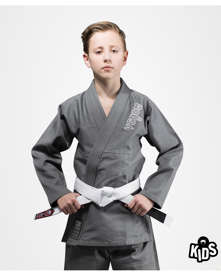 Venum Concurrent Kids BJJ Gi (ceinture Blanche Gratuite Incluse) - Gris