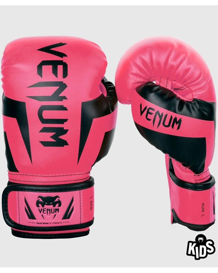 Venum Elite Gants De Boxe Enfants - Exclusif - Rose Fluo