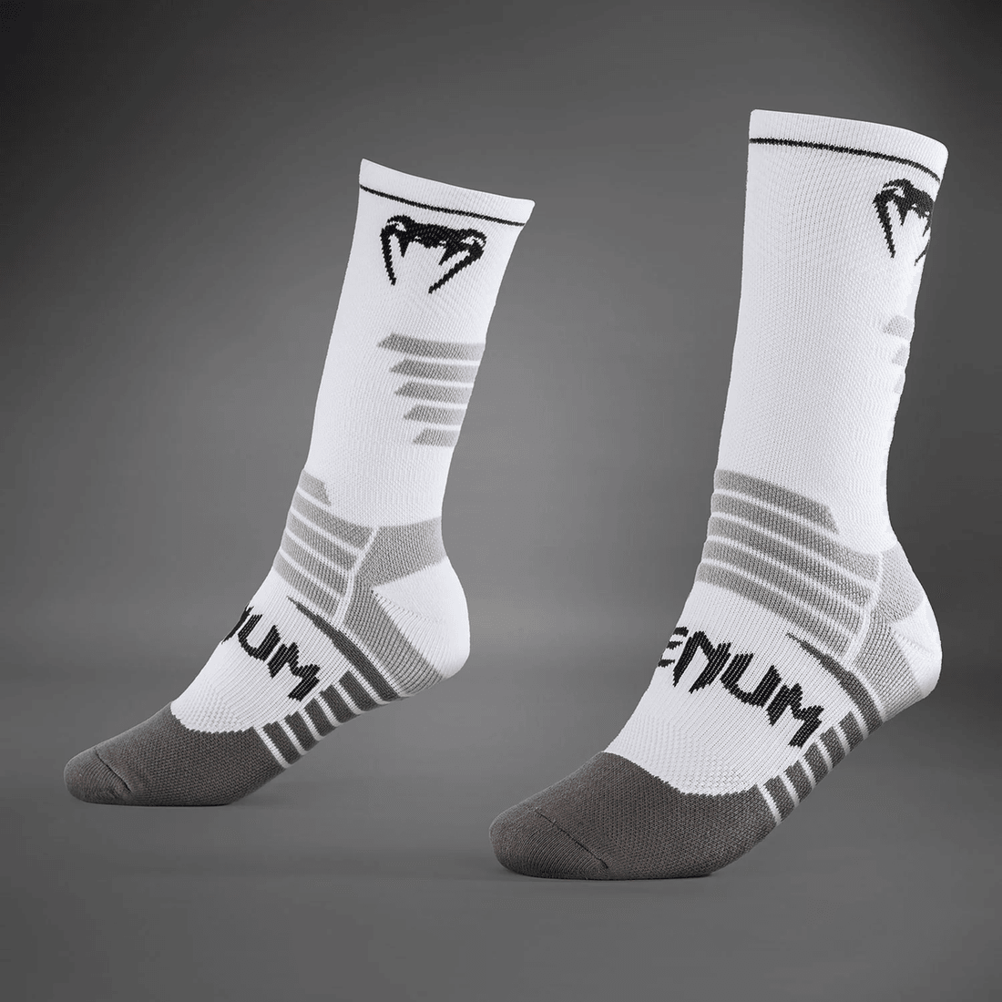 Venum Elite Performance Crew Socks - White/Black