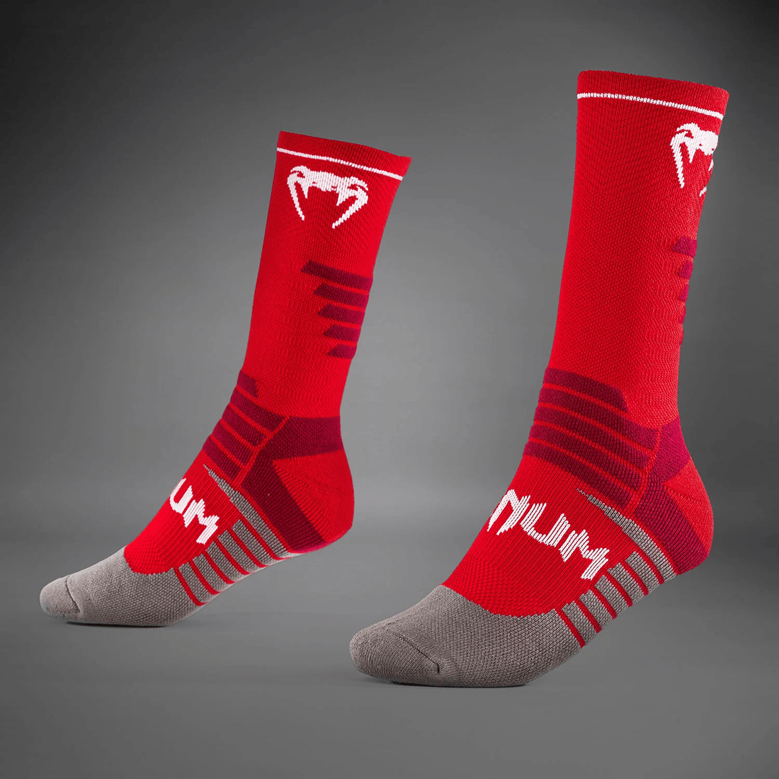 Venum Elite Performance Crew Socks - Red/White
