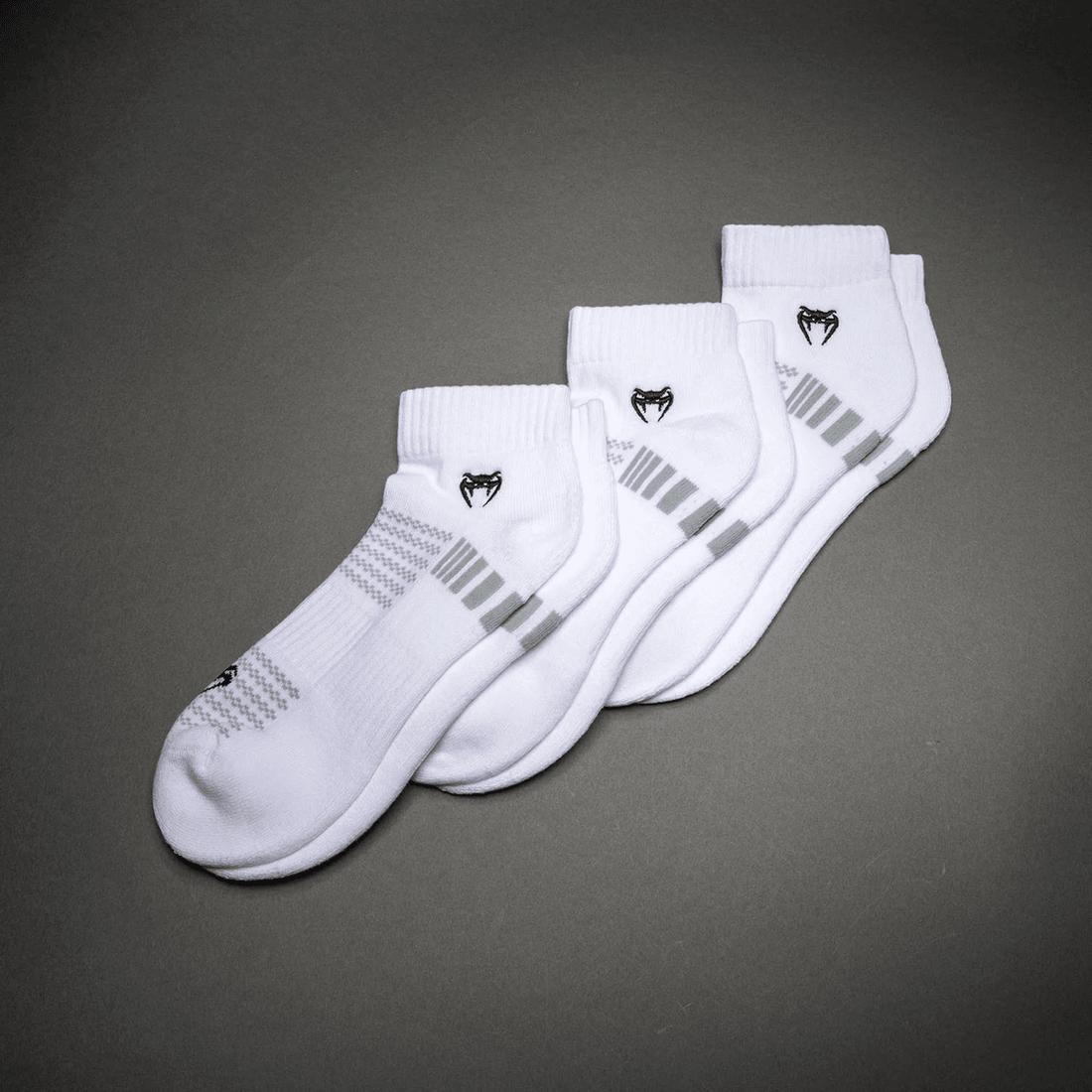 Venum Vector Ankle Socks 3 Pack - White/Grey