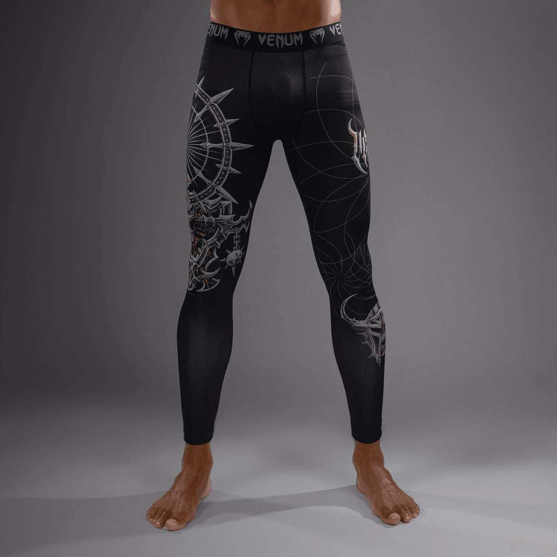 Venum Gladiator 5.0 Men's Spats - Black/Silver