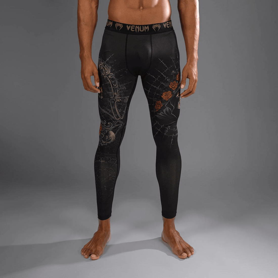 Venum Santa Muerte 5.0 Men’s Spats - Deep Black/Gold