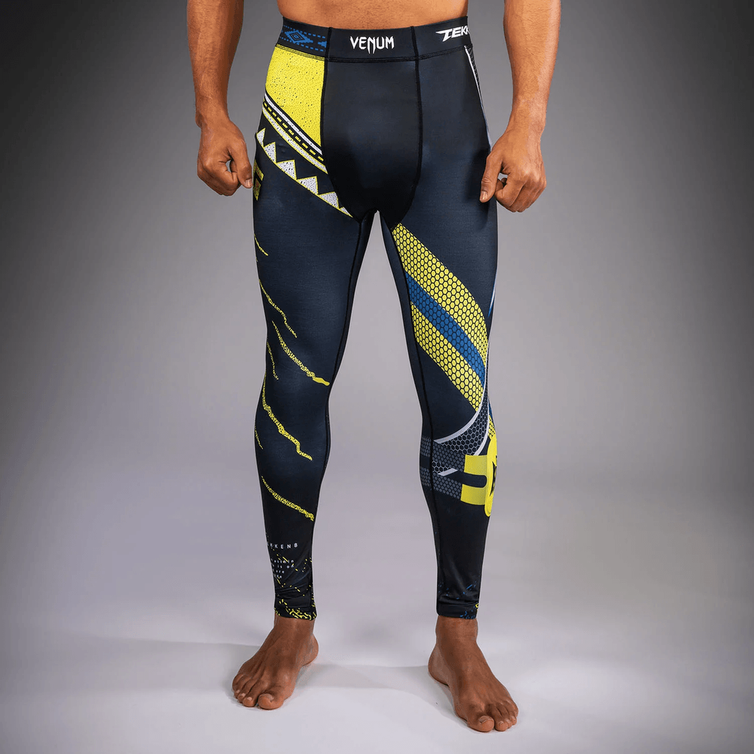 Venum x TEKKEN 8 Spats - King - Black/Yellow