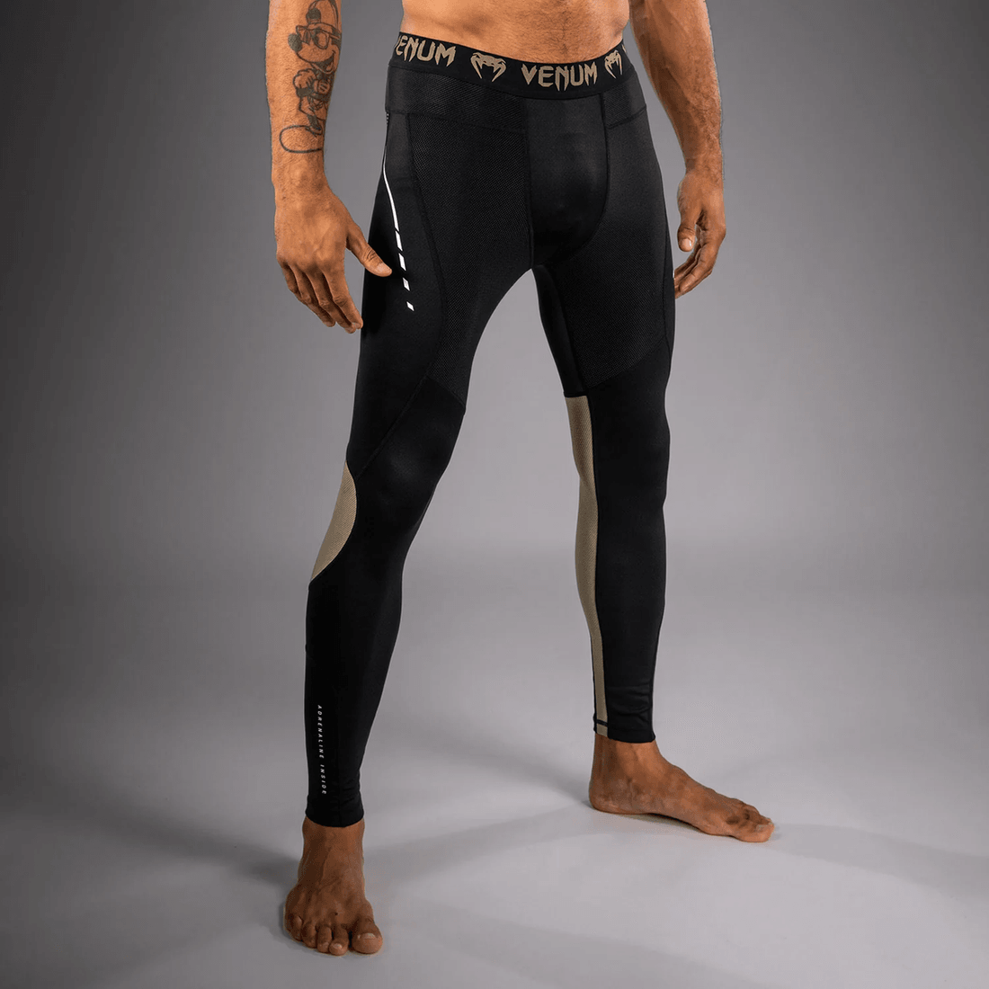 Venum Adrenaline Spats - Black/Sand
