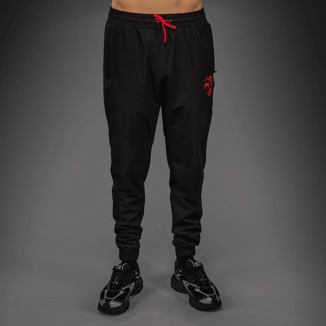 Venum x Mike Tyson Tiger Joggers - Deep Black/Intense Red