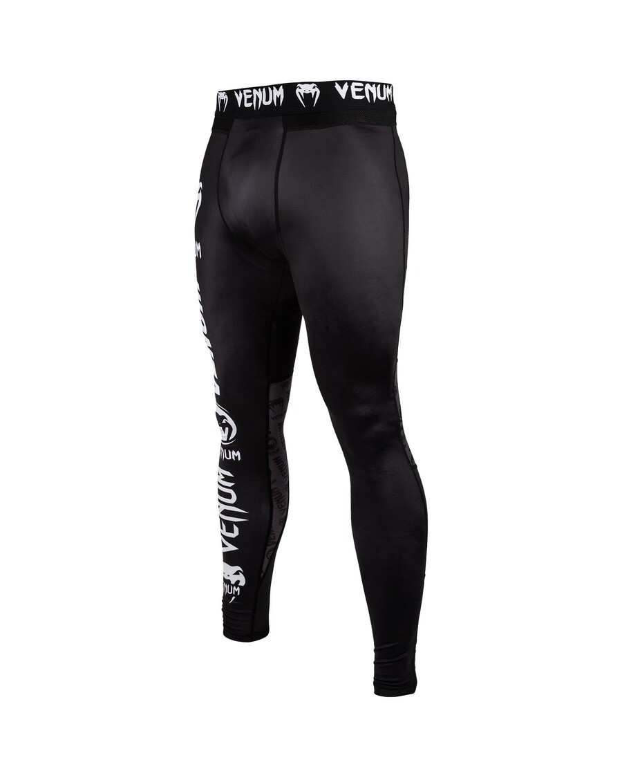 Kompresné Pančuchové Nohavice Venum Logos - čierno/biele