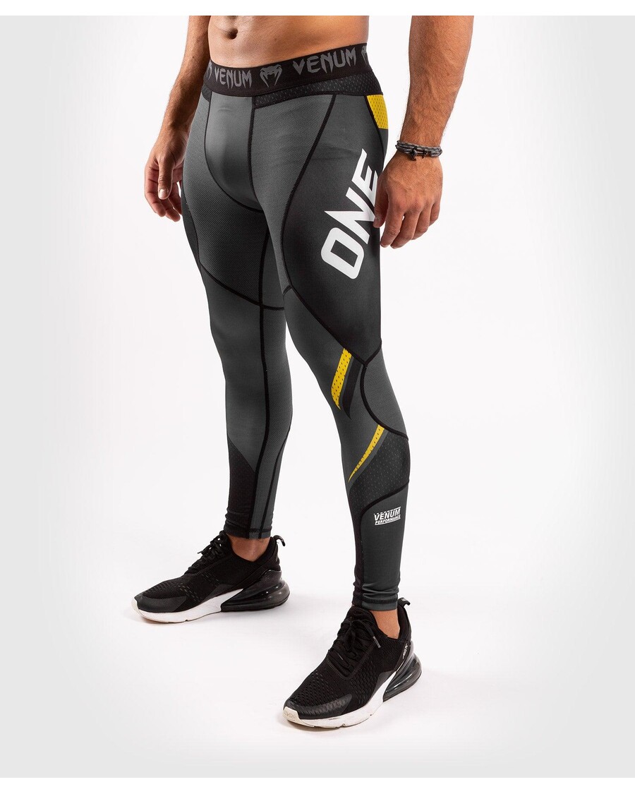 Kompresijske Hlačne Nogavice Venum One Fc Impact - Sivo/rumene