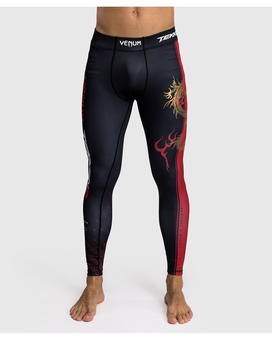 Venum x TEKKEN 8 - Marshall Law Spats - Black/Red/Gold