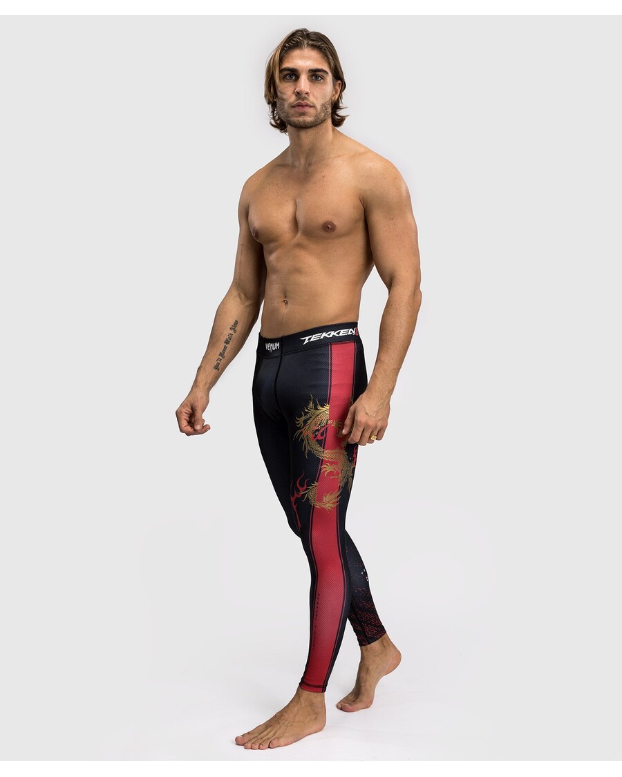 Venum x TEKKEN 8 - Marshall Law Spats - Black/Red/Gold