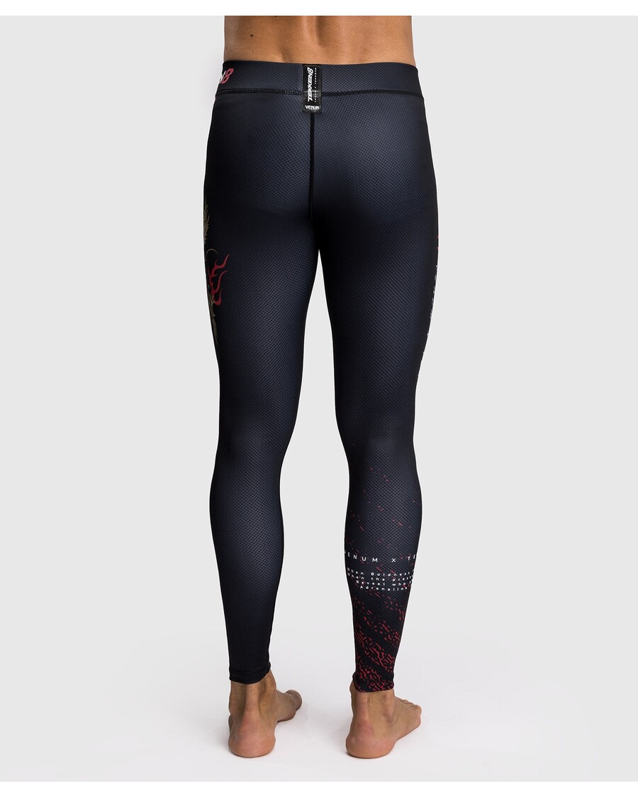 Venum x TEKKEN 8 - Marshall Law Spats - Black/Red/Gold