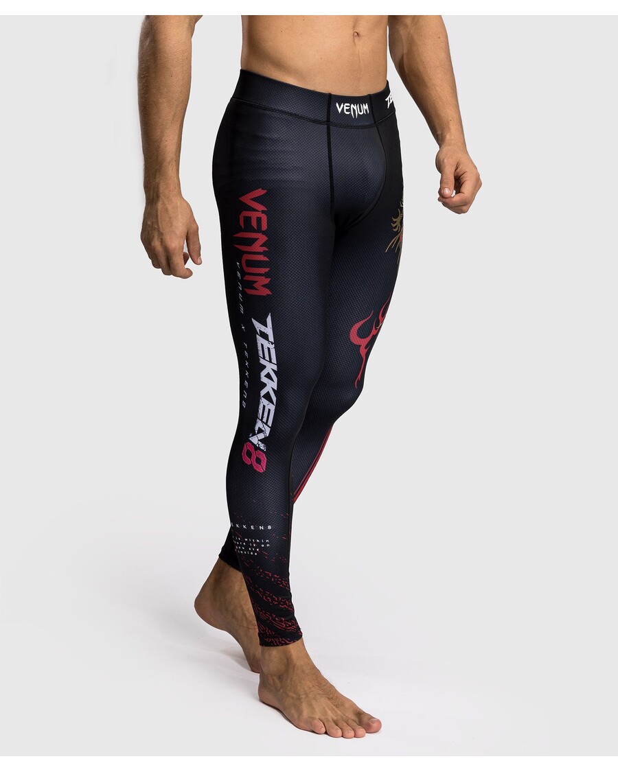 Venum x TEKKEN 8 - Marshall Law Spats - Black/Red/Gold