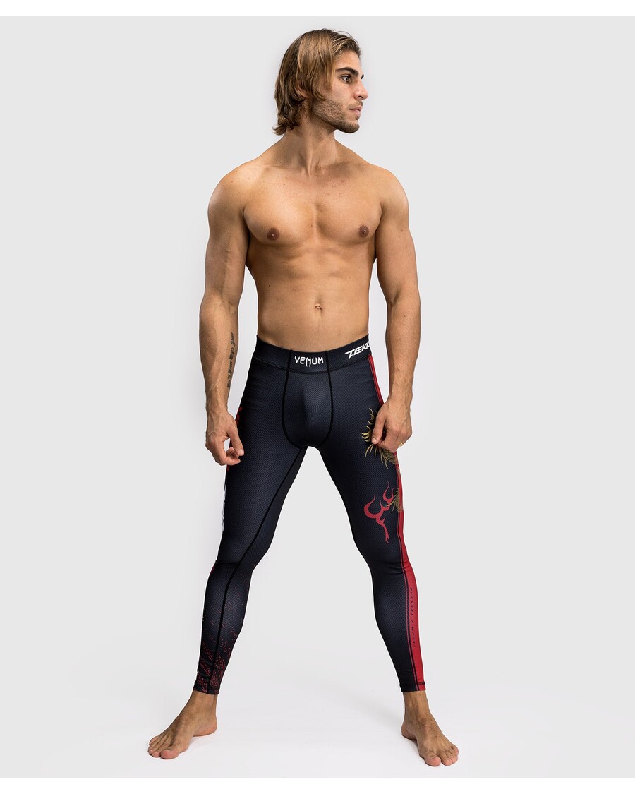 Venum x TEKKEN 8 - Marshall Law Spats - Black/Red/Gold