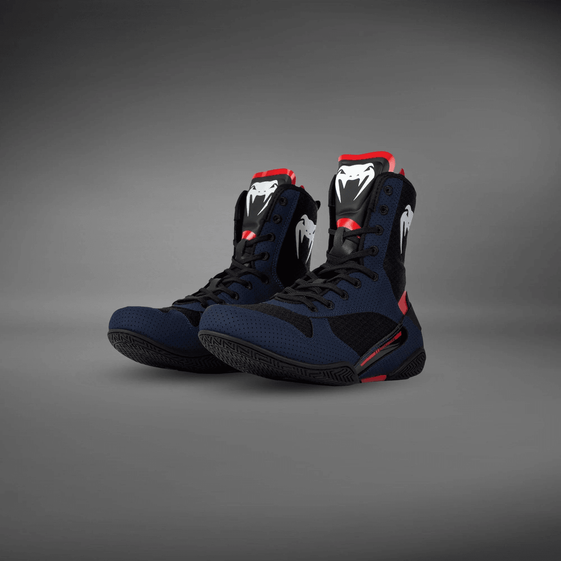 Venum Elite Boxing Shoes - Navy/Black/Red