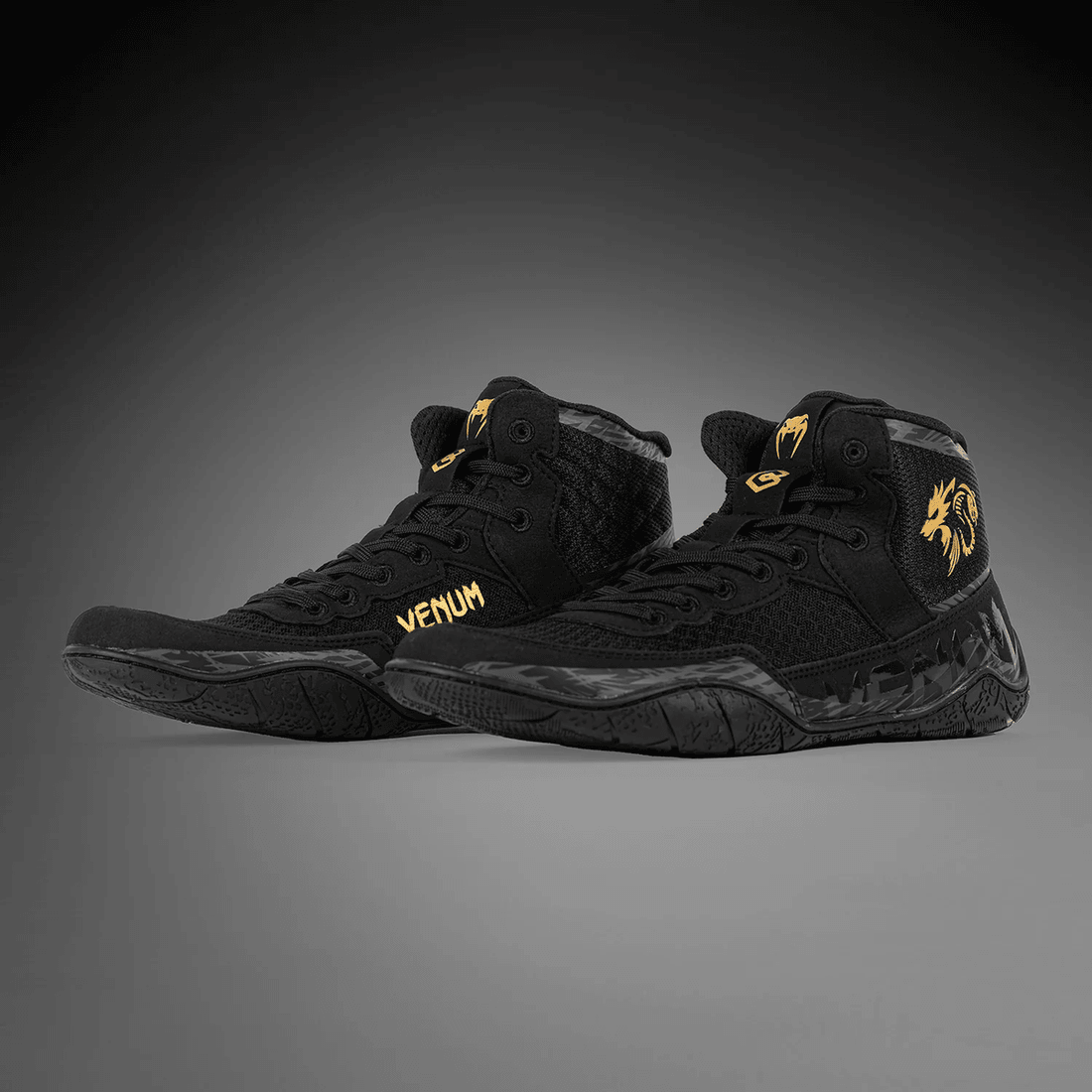 Venum x Chimaev Wrestling Shoes - Black/Grey