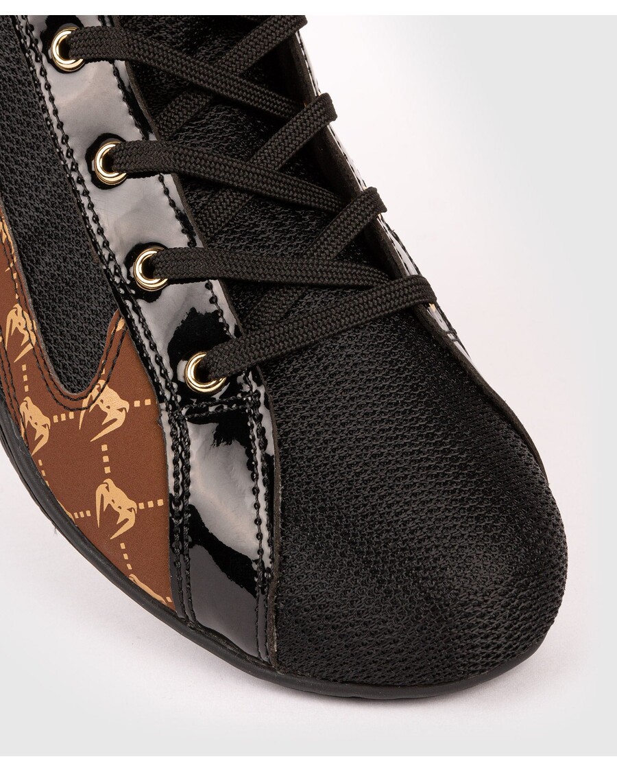 Boksarski čevlji Venum Elite Evo Monogram – črni/rjavi