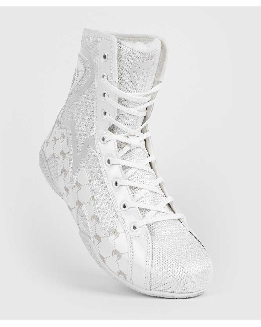 Боксерские кроссовки Venum Elite Evo Monogram - белый/кремовый