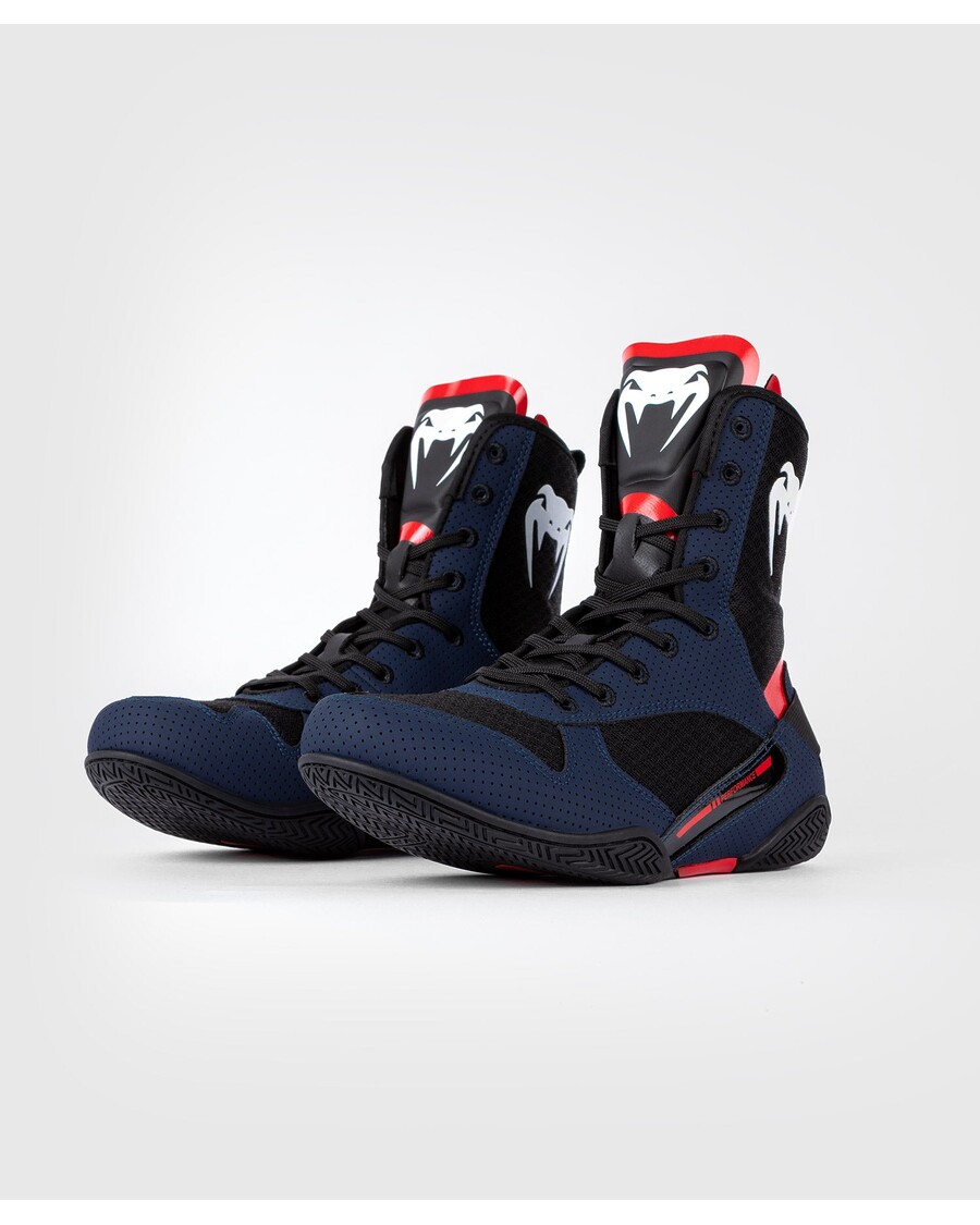 Sepatu Tinju Venum Elite - Biru Tua/hitam/merah