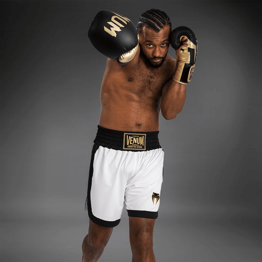 Venum Classic Boxing Shorts - White/Black