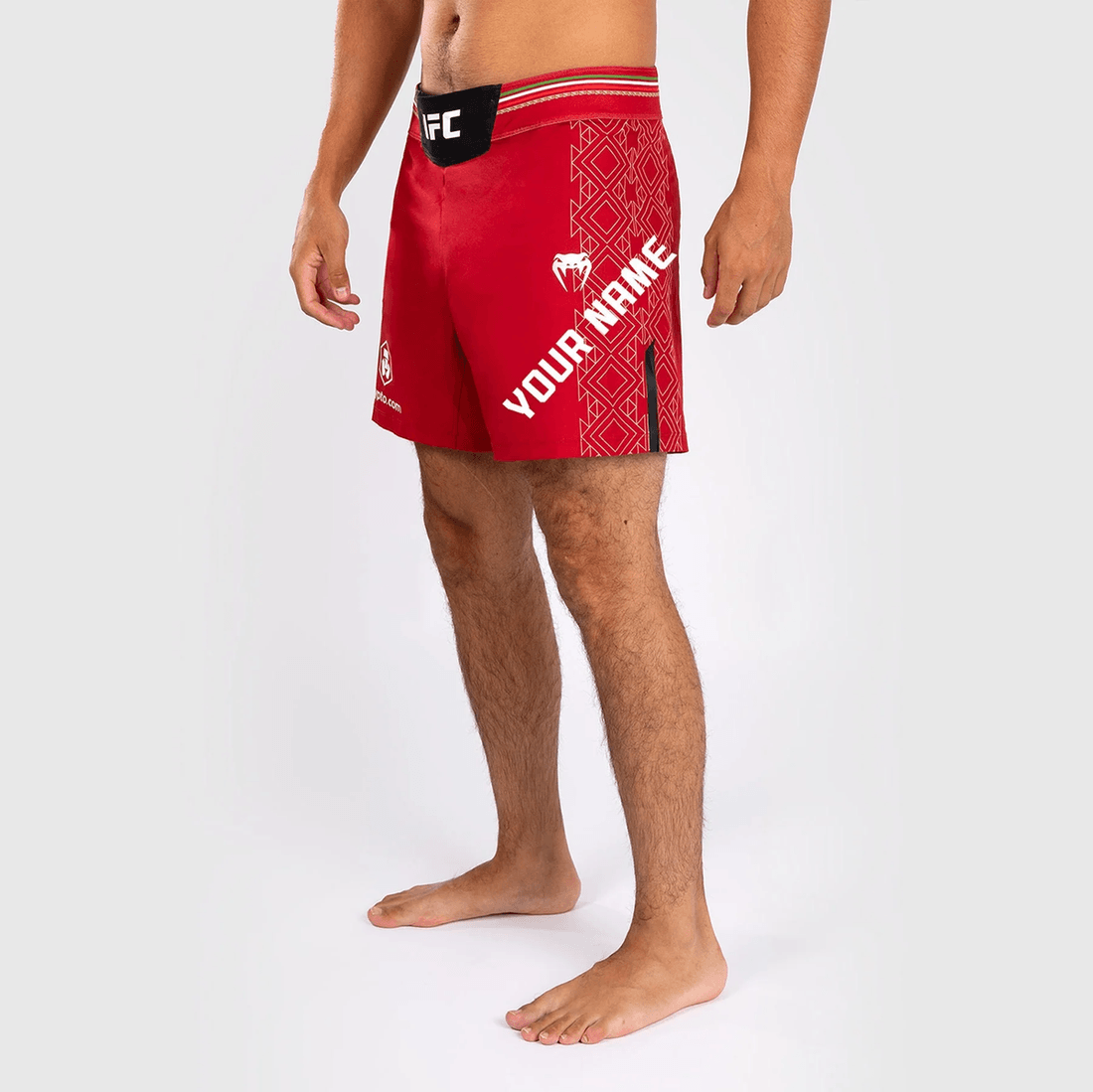 UFC Noche by Venum Personalized Authentic Fight Night Men's Fight Short - Red