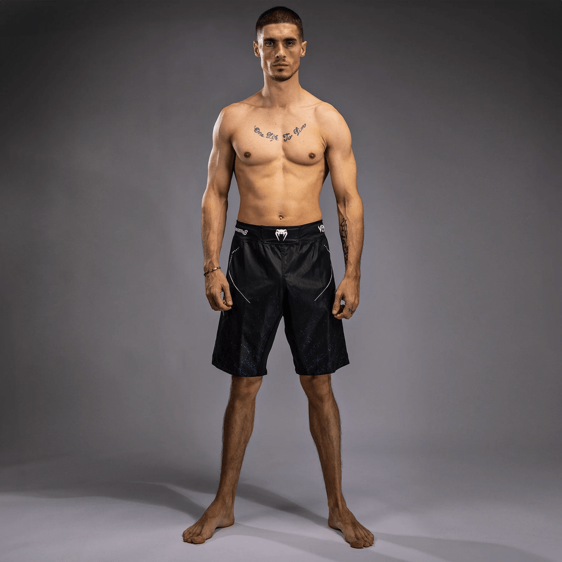 Venum x TEKKEN 8 - Jin Kazama Fight Shorts - Blue/Black/White