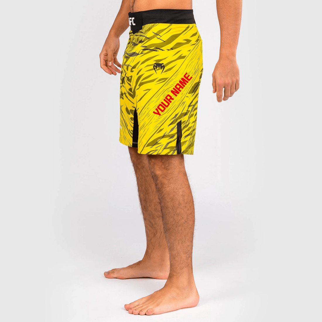 UFC Fusion by Venum Personalized Authentic Fight Night Men's Fight Short - Long Fit - Yellow