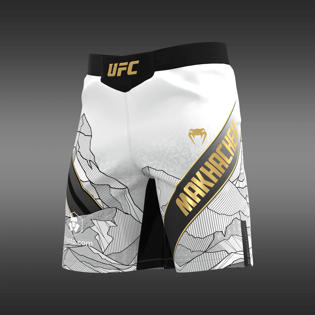 Men's UFC Unrivaled by Venum White Islam Makhachev Long Fit Fight Short