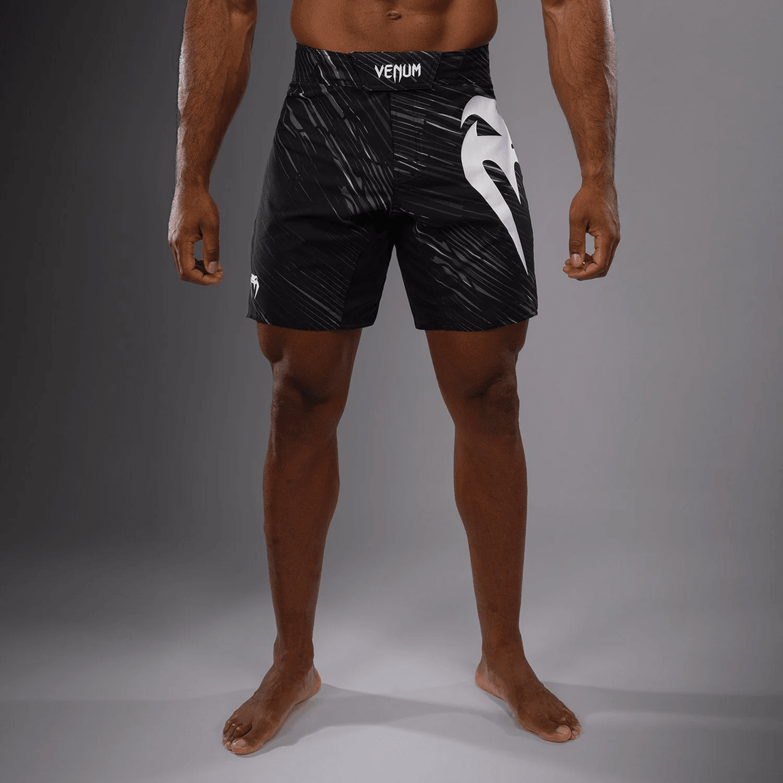 Venum Rapid Light Fight Shorts - Black/Storm Grey