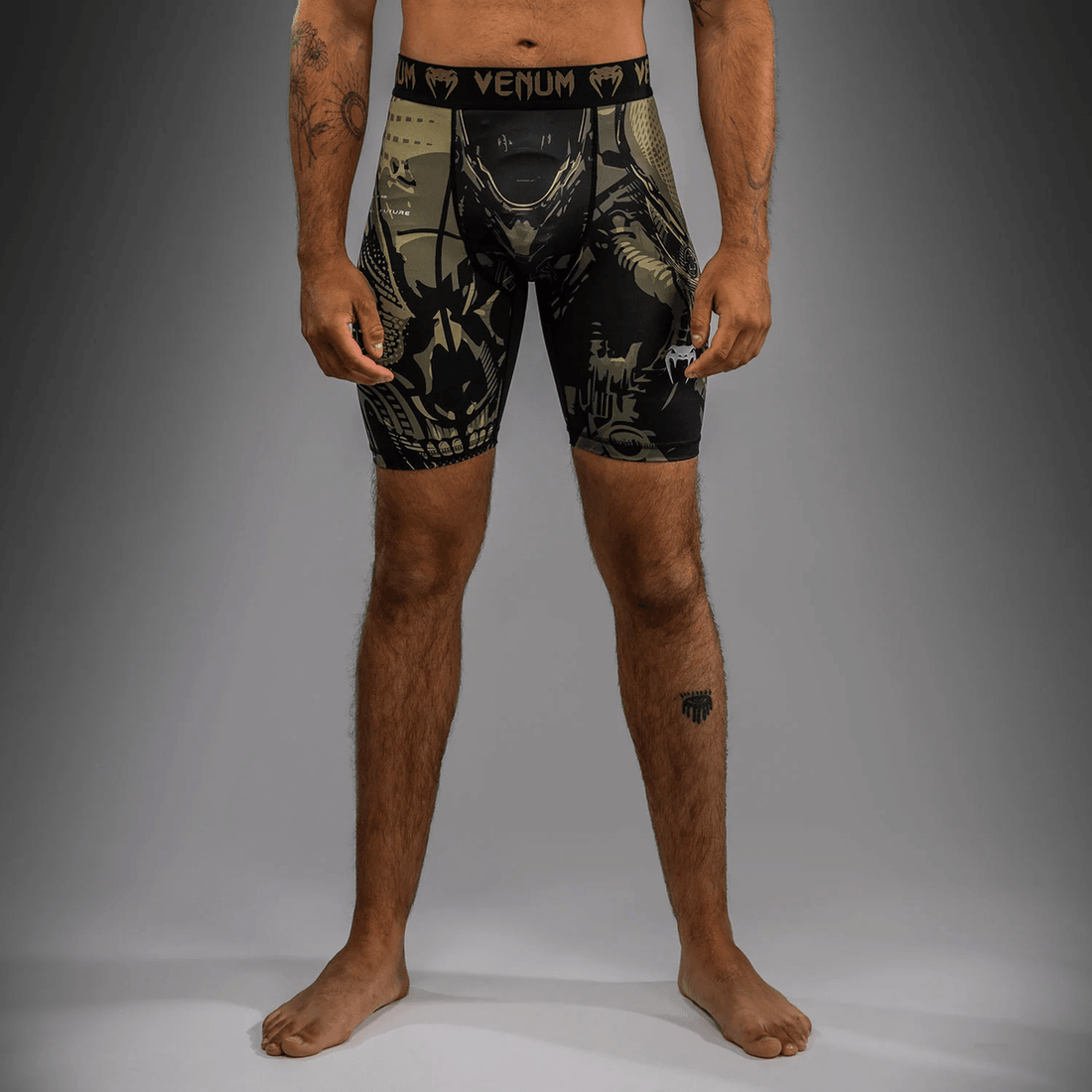 Venum Invader Vale Tudo Shorts - Black/Sand