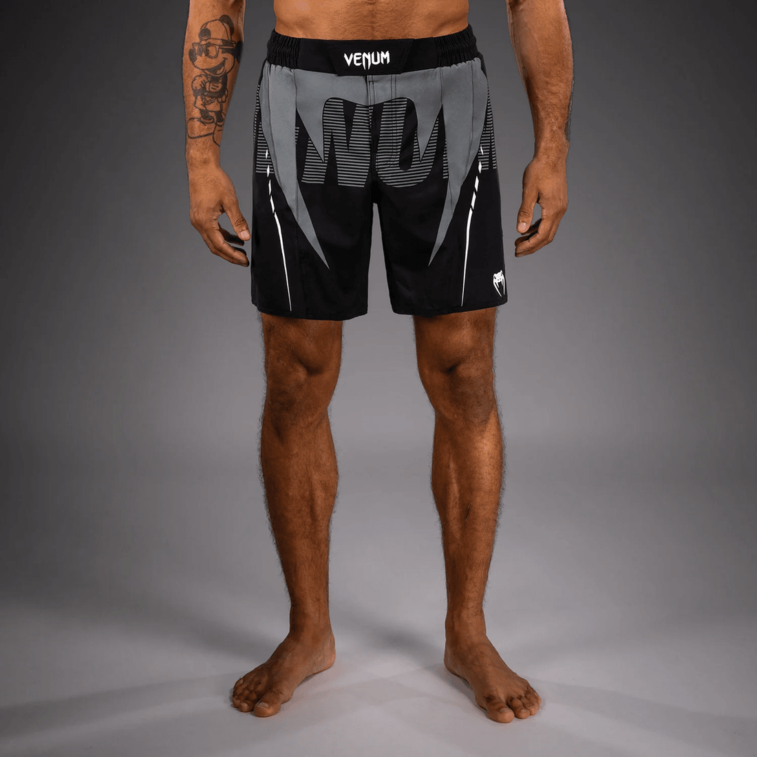 Venum Adrenaline Fightshorts - Black/Silver Grey