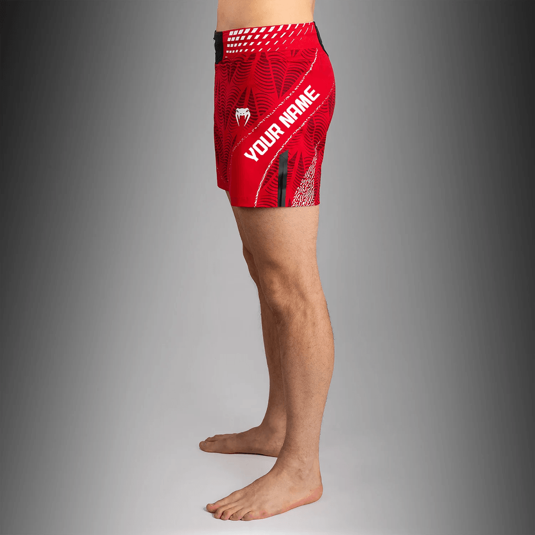 Men's UFC Zenith by Venum Red Authentic Fight Night Short Fit Fight Short Personalized