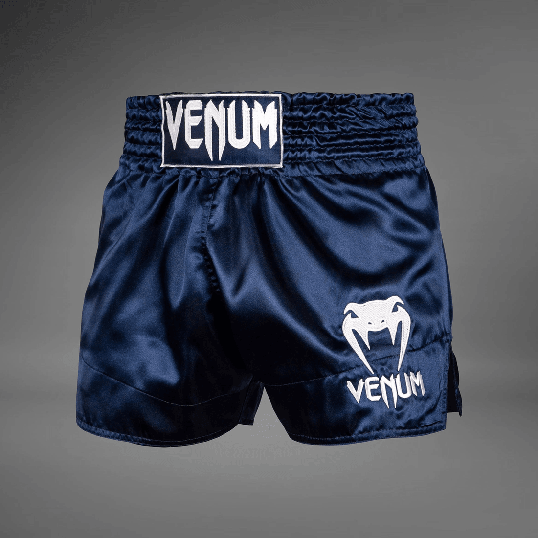 Venum Classic Muay Thai Short - Navy blue/white