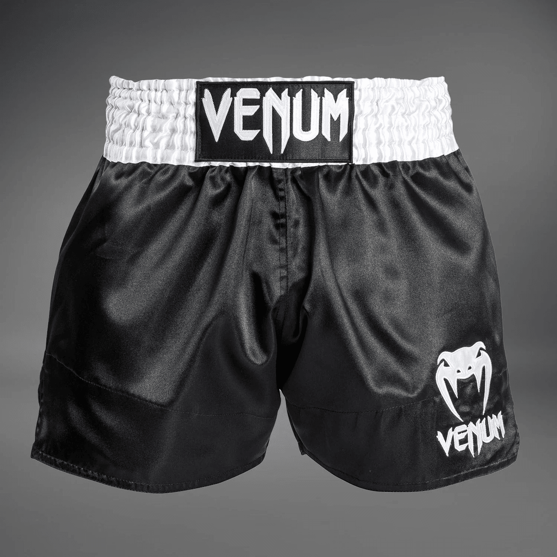 Venum Classic - Muay Thai Short Black/White/White