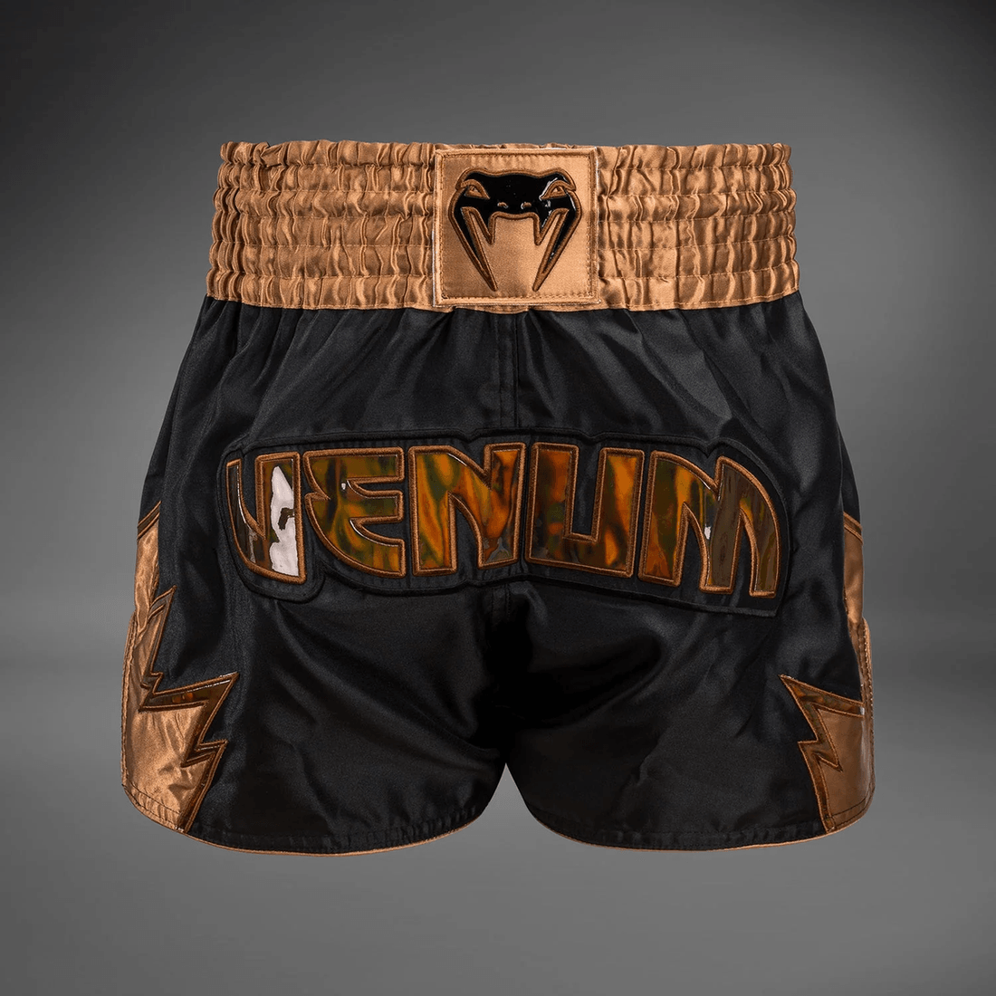 Venum Inferno Muay Thai Shorts - Black/Bronze