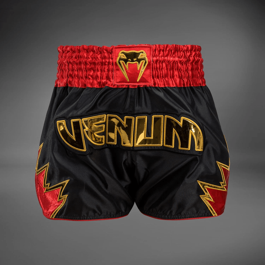 Venum Inferno Muay Thai Shorts - Black/Gold/Red