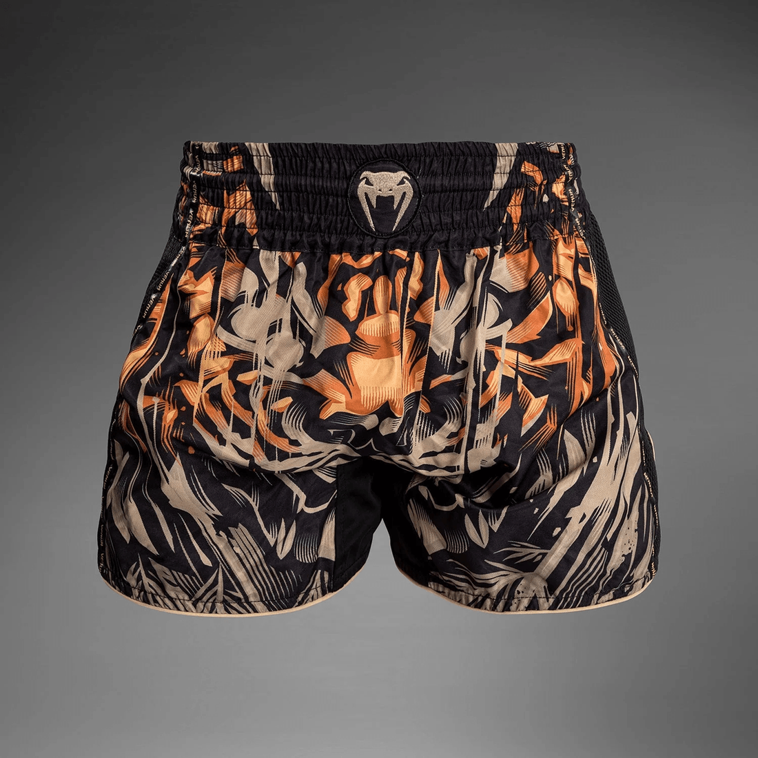 Venum Tiger Muay Thai Shorts - Black/Neon Orange