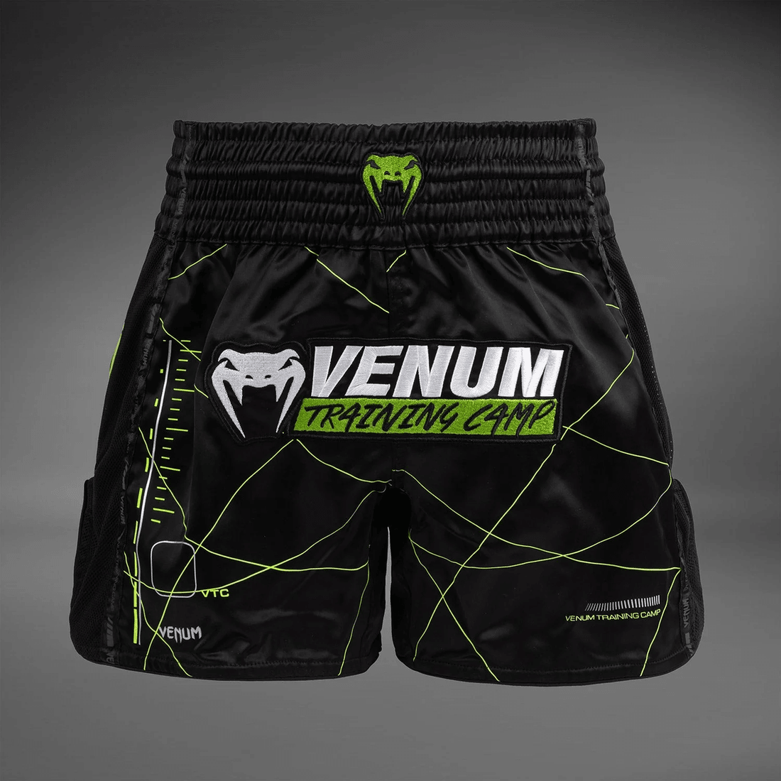 Venum Training Camp 4.0 Muay Thai Short - Black/Neon Green