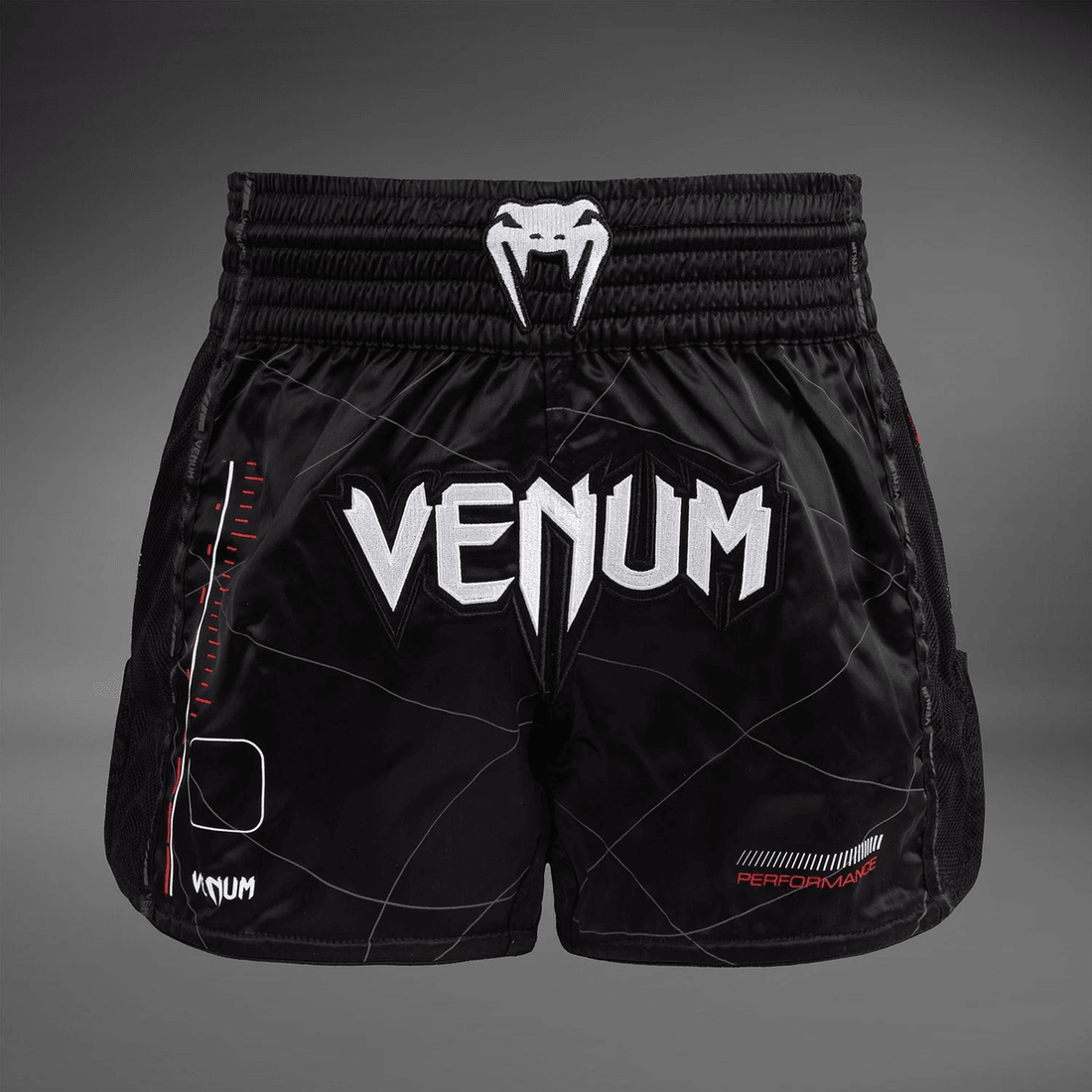 Venum Tactical XT Muay Thai Shorts - Black/Fire Red