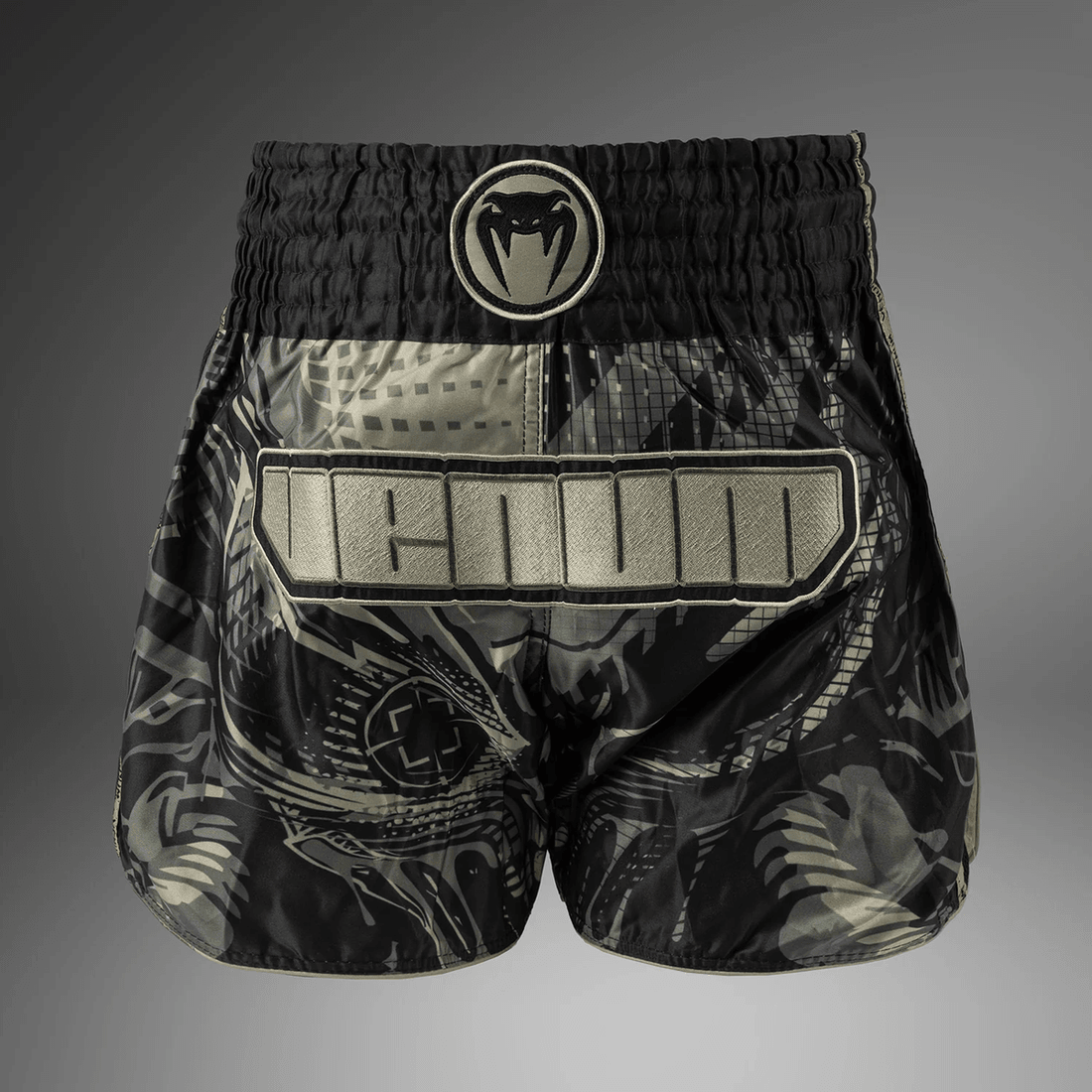 Venum Invader Muay Thai Shorts - Black/Sand